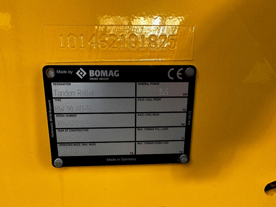 BOMAG DE BW 90 AD-5 Stage V/Tier 4f - Валяк: снимка 4 BOMAG DE BW 90 AD-5 Stage V/Tier 4f - Валяк: снимка 4