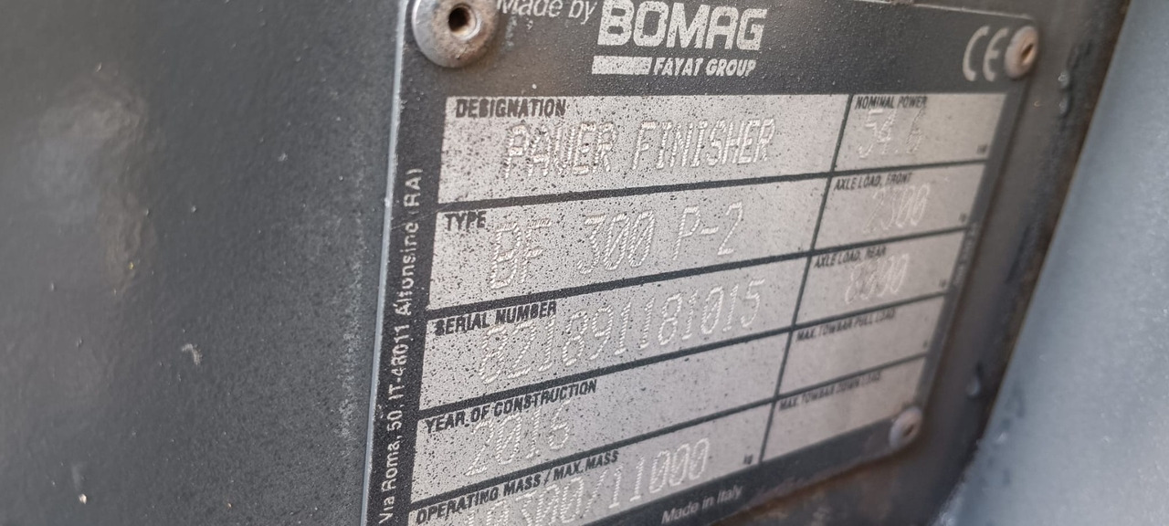 BOMAG IT BF 300 P-2 S340-2 TV Stage IIIb/Tier 4f - Асфалтополагач: снимка 2 BOMAG IT BF 300 P-2 S340-2 TV Stage IIIb/Tier 4f - Асфалтополагач: снимка 2