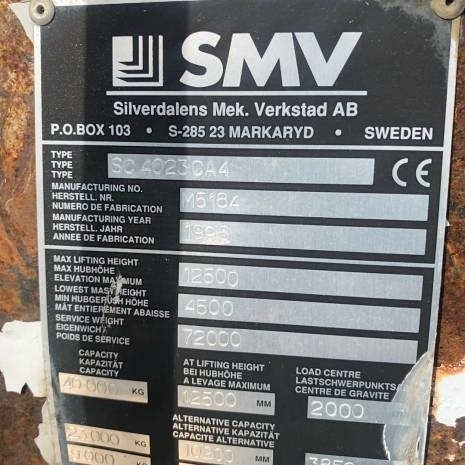 Containertruck SMW 4032 CA Reach Staker - Ричстакер: снимка 4 Containertruck SMW 4032 CA Reach Staker - Ричстакер: снимка 4