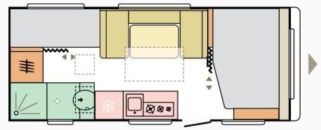 Adria Altea 60Y 552 PK*Fußboden-Temp*Eingangstür Fenst - Каравана: снимка 4 Adria Altea 60Y 552 PK*Fußboden-Temp*Eingangstür Fenst - Каравана: снимка 4