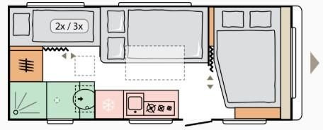 Adria Altea 60Y 552 PK*Fußboden-Temp*Eingangstür Fenst - Каравана: снимка 5 Adria Altea 60Y 552 PK*Fußboden-Temp*Eingangstür Fenst - Каравана: снимка 5