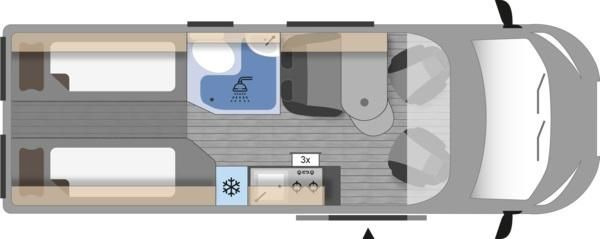 Clever Runner 636 2,2 165PS MJ2024*TRUMA C6 D + E*SHZ* - Кемпер ван: снимка 3 Clever Runner 636 2,2 165PS MJ2024*TRUMA C6 D + E*SHZ* - Кемпер ван: снимка 3