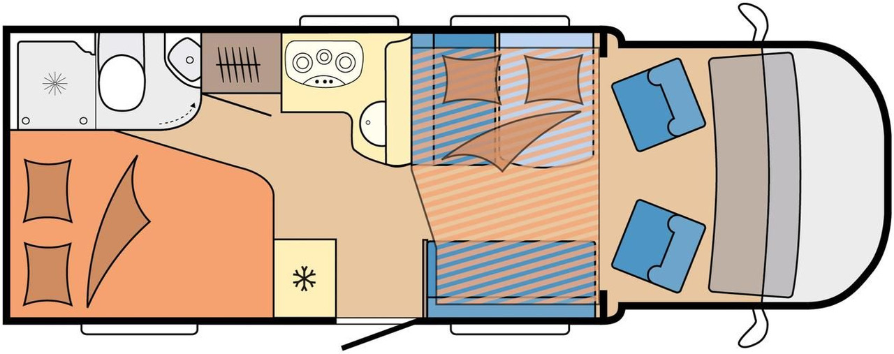 Hobby Optima T65 HFL ONTOUR *165PS*MARKISE*SOFORT* - Полуинтегриран кемпер: снимка 4 Hobby Optima T65 HFL ONTOUR *165PS*MARKISE*SOFORT* - Полуинтегриран кемпер: снимка 4