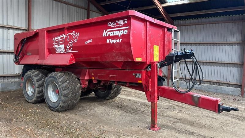 Krampe SK 550 Entreprenørvogn med Hardox kasse SK 500 - Селскостопанско ремарке самосвал: снимка 2 Krampe SK 550 Entreprenørvogn med Hardox kasse SK 500 - Селскостопанско ремарке самосвал: снимка 2
