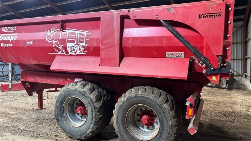 Krampe SK 550 Entreprenørvogn med Hardox kasse SK 500 - Селскостопанско ремарке самосвал: снимка 3 Krampe SK 550 Entreprenørvogn med Hardox kasse SK 500 - Селскостопанско ремарке самосвал: снимка 3