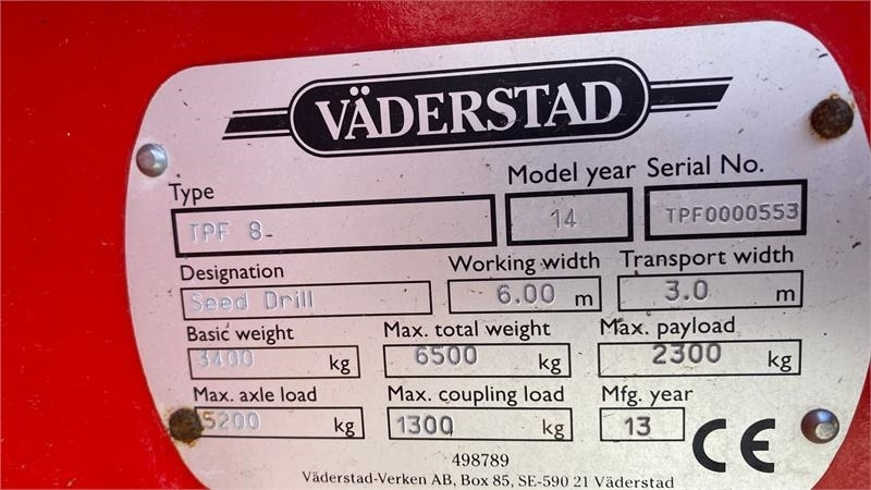 Лизинг на Vaderstad Tempo F 8RK.  Vaderstad Tempo F 8RK.: снимка 9