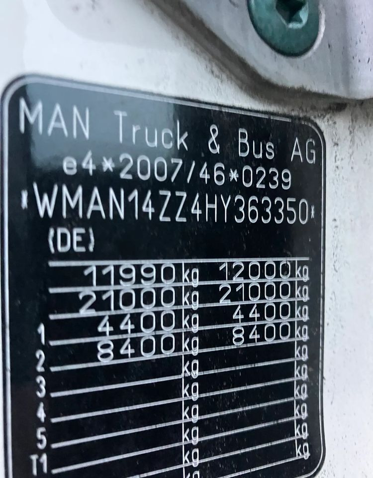 MAN MAN TGM 12.250 sypialka euro6 Rama do zabudowy - Шаси кабина: снимка 3 MAN MAN TGM 12.250 sypialka euro6 Rama do zabudowy - Шаси кабина: снимка 3