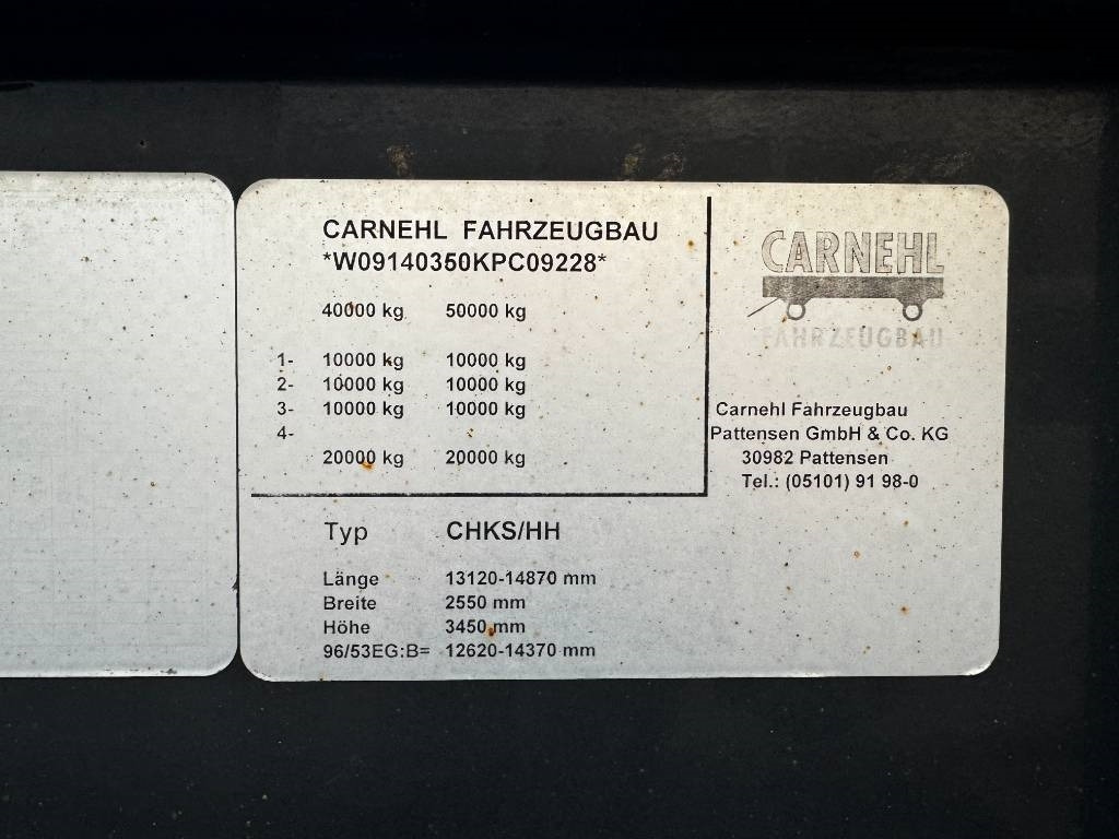 Carnehl SANH KIPPER CHKS/HH - Самосвал полуремарке: снимка 4 Carnehl SANH KIPPER CHKS/HH - Самосвал полуремарке: снимка 4