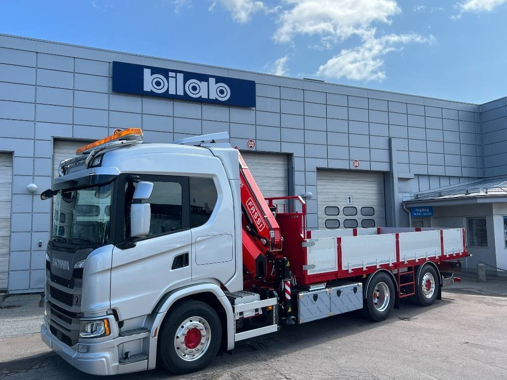 Scania G 360 6x2*4 Brädgårdsbil - Камион с кран: снимка 1 Scania G 360 6x2*4 Brädgårdsbil - Камион с кран: снимка 1