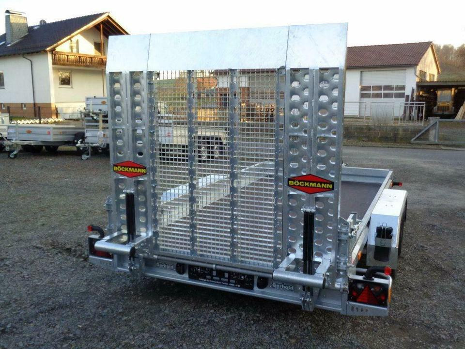 Böckmann, PKW-Anhänger, Baumaschinentransporter, 3,5 to. 100 km/h - Ремарке за строителна техника: снимка 3 Böckmann, PKW-Anhänger, Baumaschinentransporter, 3,5 to. 100 km/h - Ремарке за строителна техника: снимка 3