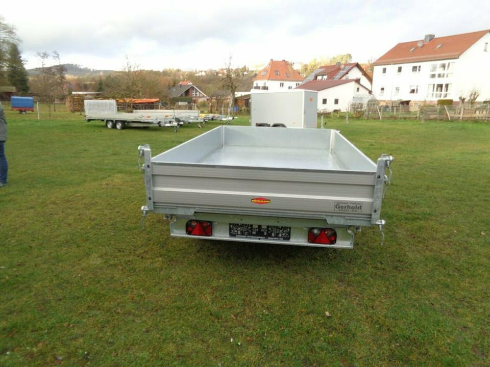 Böckmann PKW-Anhänger E-Pumpe Dreiseitenkipper 2,7 to Blechcover - Самосвал ремарке: снимка 3 Böckmann PKW-Anhänger E-Pumpe Dreiseitenkipper 2,7 to Blechcover - Самосвал ремарке: снимка 3