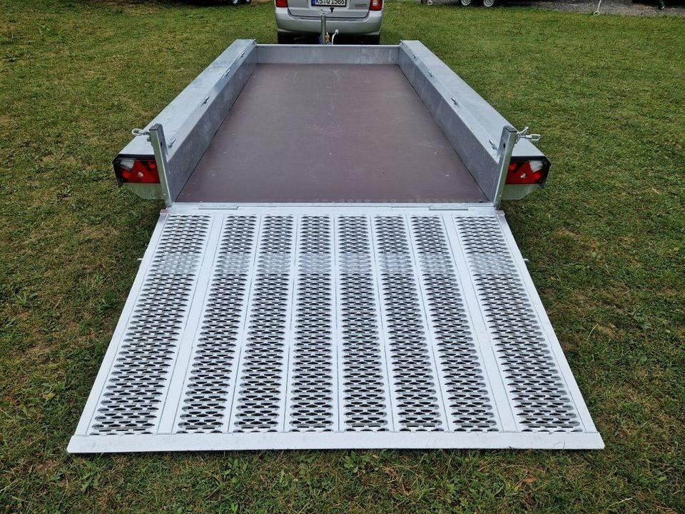 Ремарке за строителна техника Maschinentransporter 3,5t, PKW-Anhänger 4,8 x 1,8m Mieten Leihen: снимка 9