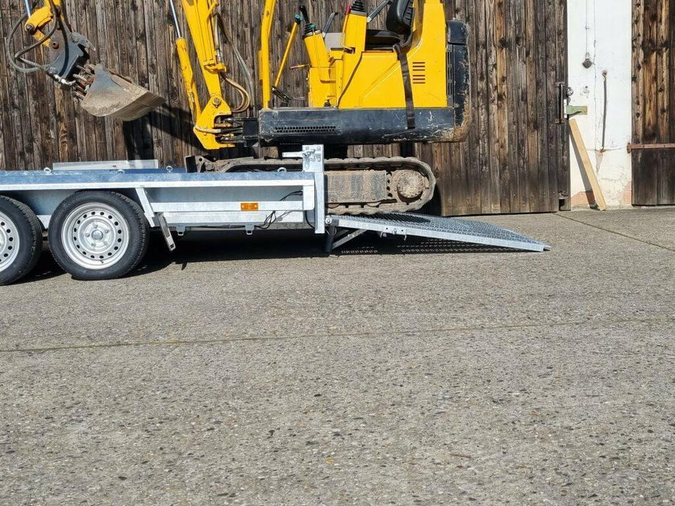 Ремарке за строителна техника Maschinentransporter 3,5t, PKW-Anhänger 4,8 x 1,8m Mieten Leihen: снимка 11