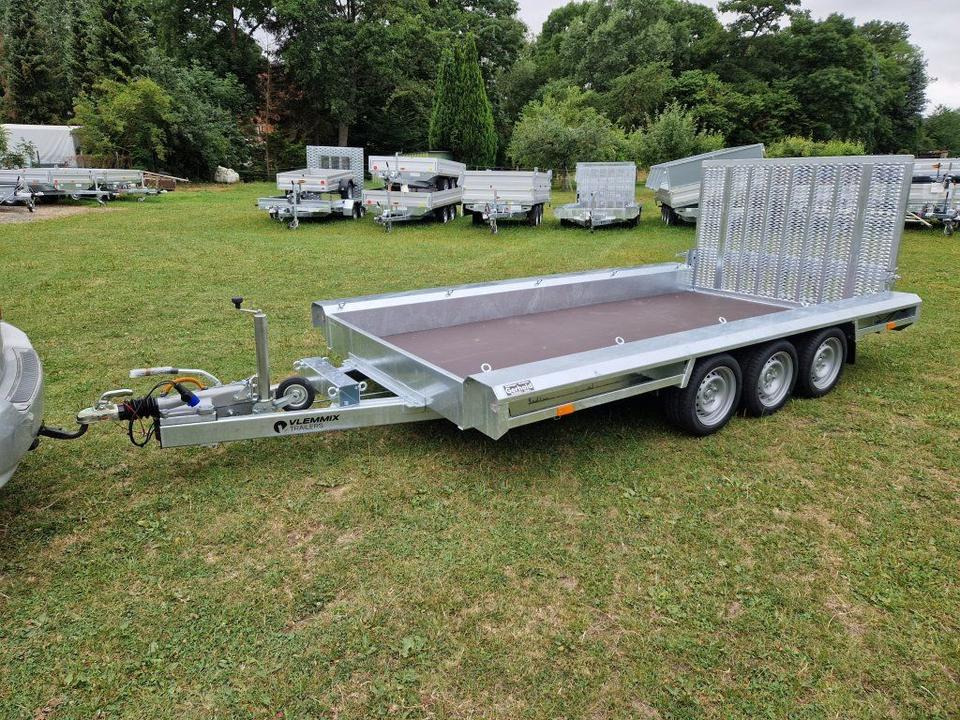 Ремарке за строителна техника Maschinentransporter 3,5t, PKW-Anhänger 4,8 x 1,8m Mieten Leihen: снимка 12