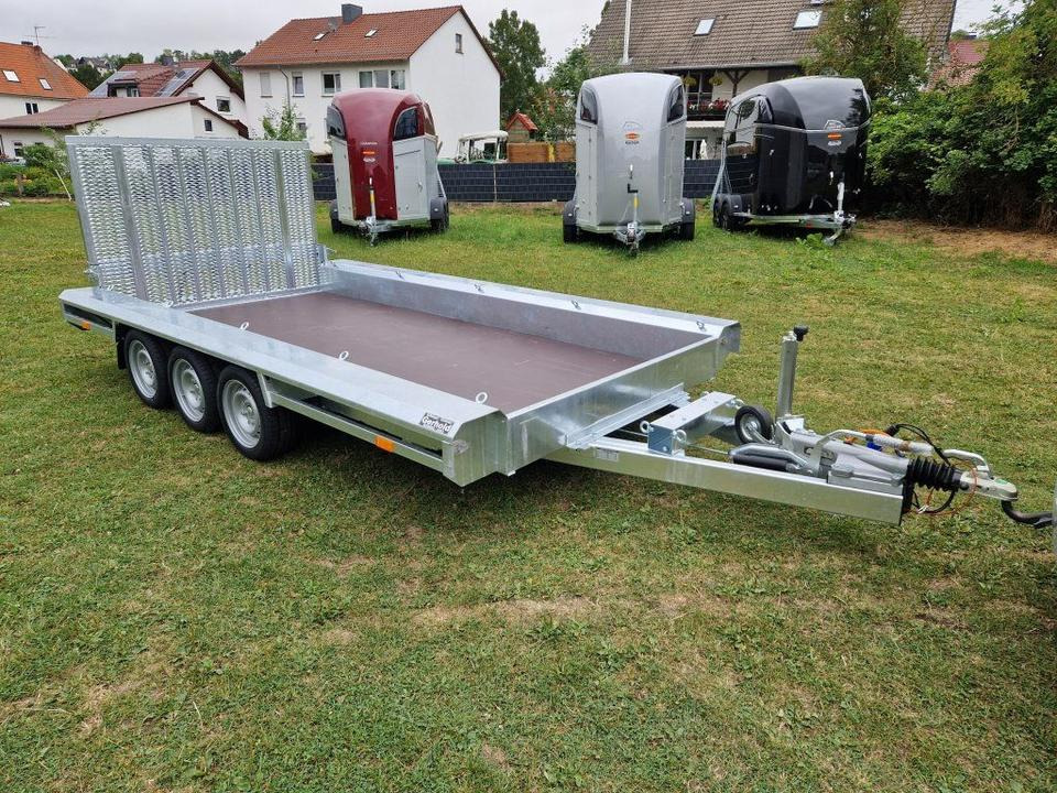 Ремарке за строителна техника Maschinentransporter 3,5t, PKW-Anhänger 4,8 x 1,8m Mieten Leihen: снимка 7