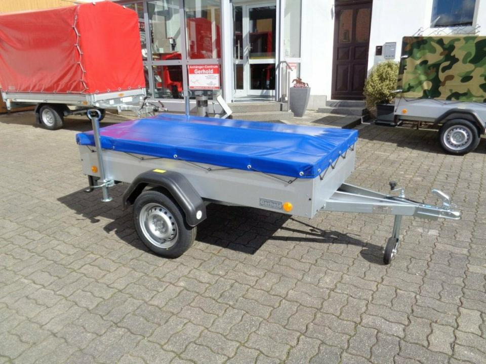 Ремарке за кола PKW Anhänger, 750 kg, Flachplane, Stützen, 100 km/h: снимка 16