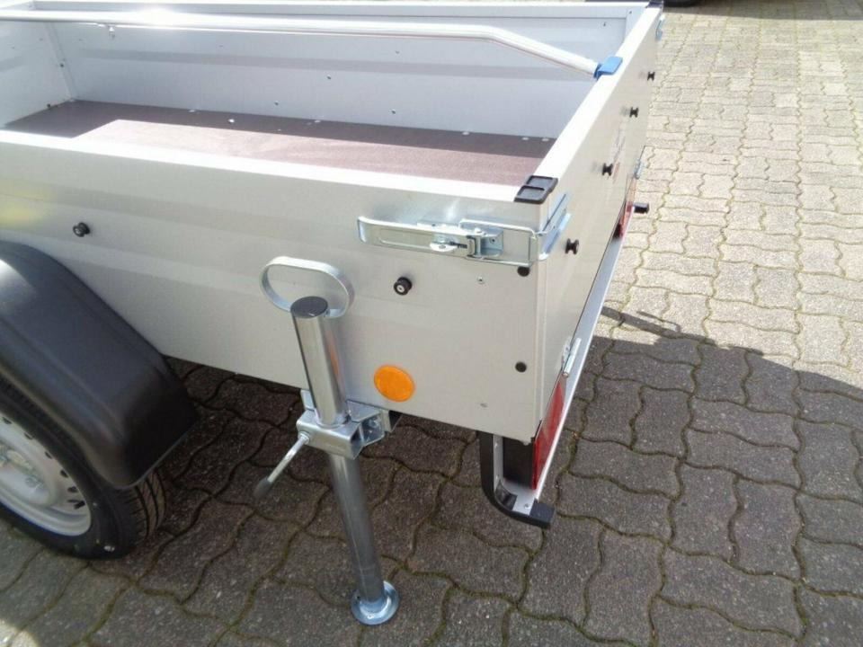 Ремарке за кола PKW Anhänger, 750 kg, Flachplane, Stützen, 100 km/h: снимка 8