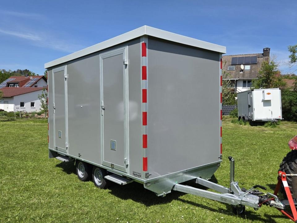 Жилищен контейнер, Ремарке Toilettenwagen Sanitär-Anhänger WC Wagen 2xD, 1xH+2U: снимка 17