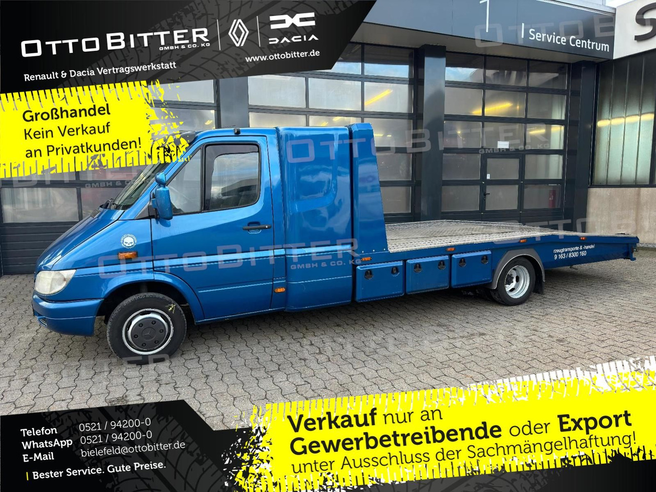 Mercedes-Benz Sprinter 2.7 CDI ABSCHLEPPWAGEN SCHLAFKABINE - Автовоз камион: снимка 1 Mercedes-Benz Sprinter 2.7 CDI ABSCHLEPPWAGEN SCHLAFKABINE - Автовоз камион: снимка 1