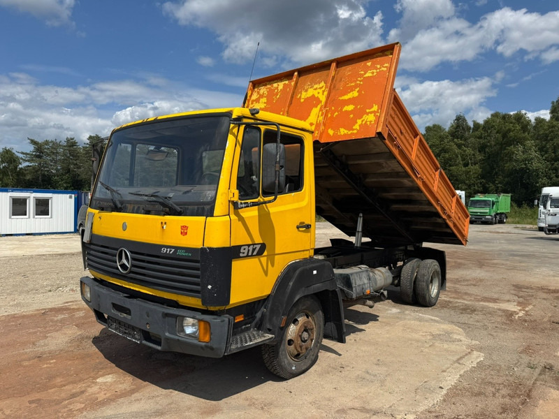 Самосвал камион Mercedes-Benz SK 917 (FULL STEEL SUSPENSION / SUSPENSION LAMES / EURO 2): снимка 1