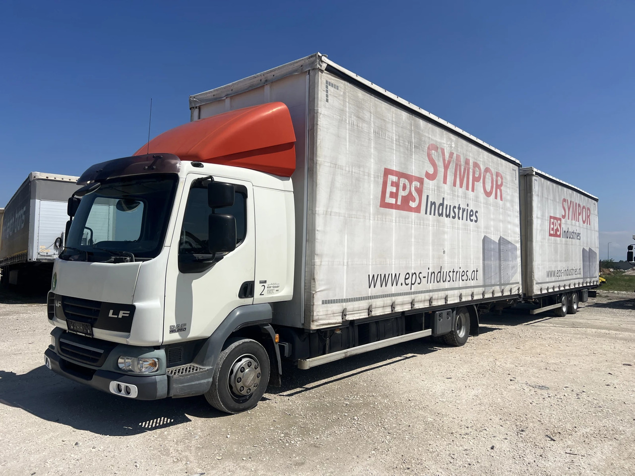 Daf Fa 7.85м., Euro5, Щора, Композиция, Mega, Внос - Камион с брезент: снимка 1 Daf Fa 7.85м., Euro5, Щора, Композиция, Mega, Внос - Камион с брезент: снимка 1