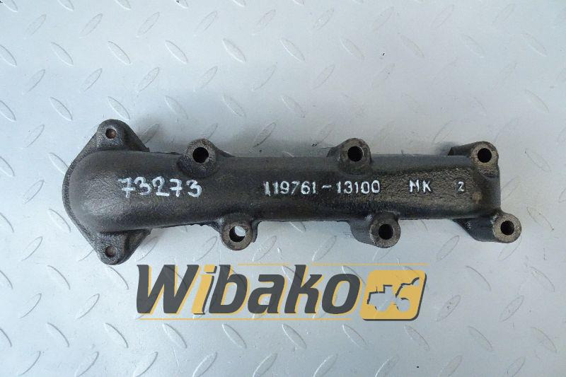 Exhaust manifold for engine Yanmar 3TNV70 119761-13100 - Изпускателен колектор за Строителна техника: снимка 1 Exhaust manifold for engine Yanmar 3TNV70 119761-13100 - Изпускателен колектор за Строителна техника: снимка 1