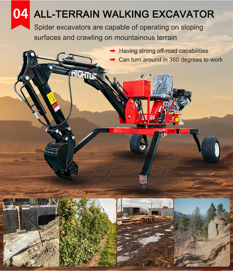 Spider excavators all-terrain excavators with CE EPA Approved engine - Мини багер: снимка 2 Spider excavators all-terrain excavators with CE EPA Approved engine - Мини багер: снимка 2