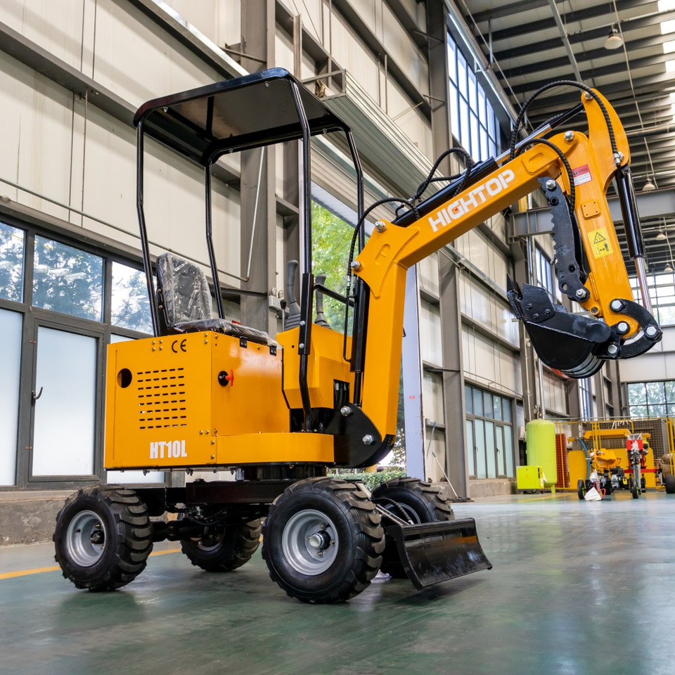 JINTOP HIGHTOP JT10L Wheel Excavator Mini Digger Small Digging machine with tyres - Строителна техника: снимка 2 JINTOP HIGHTOP JT10L Wheel Excavator Mini Digger Small Digging machine with tyres - Строителна техника: снимка 2