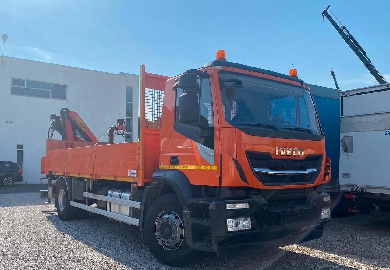 IVECO STRALIS 310 2018 CASSONE FISSO E GRU PALFING - Бордови камион, Камион с кран: снимка 1 IVECO STRALIS 310 2018 CASSONE FISSO E GRU PALFING - Бордови камион, Камион с кран: снимка 1