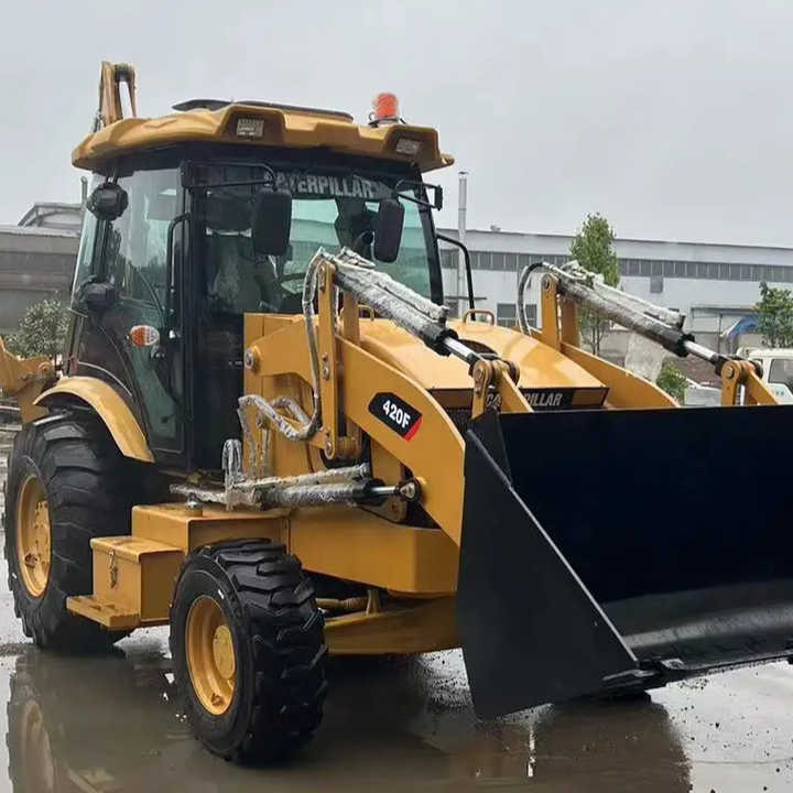 Used Caterpillar CAT 420F Backhoe Loader Retro Excavator CAT420F Cheap Price for Sale - Багер-товарач: снимка 1 Used Caterpillar CAT 420F Backhoe Loader Retro Excavator CAT420F Cheap Price for Sale - Багер-товарач: снимка 1