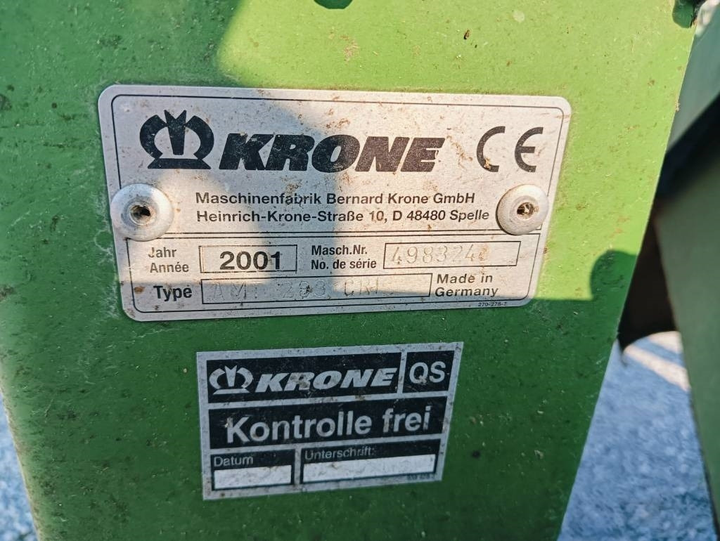 Krone AMT 283 CRI - Косачка: снимка 3 Krone AMT 283 CRI - Косачка: снимка 3