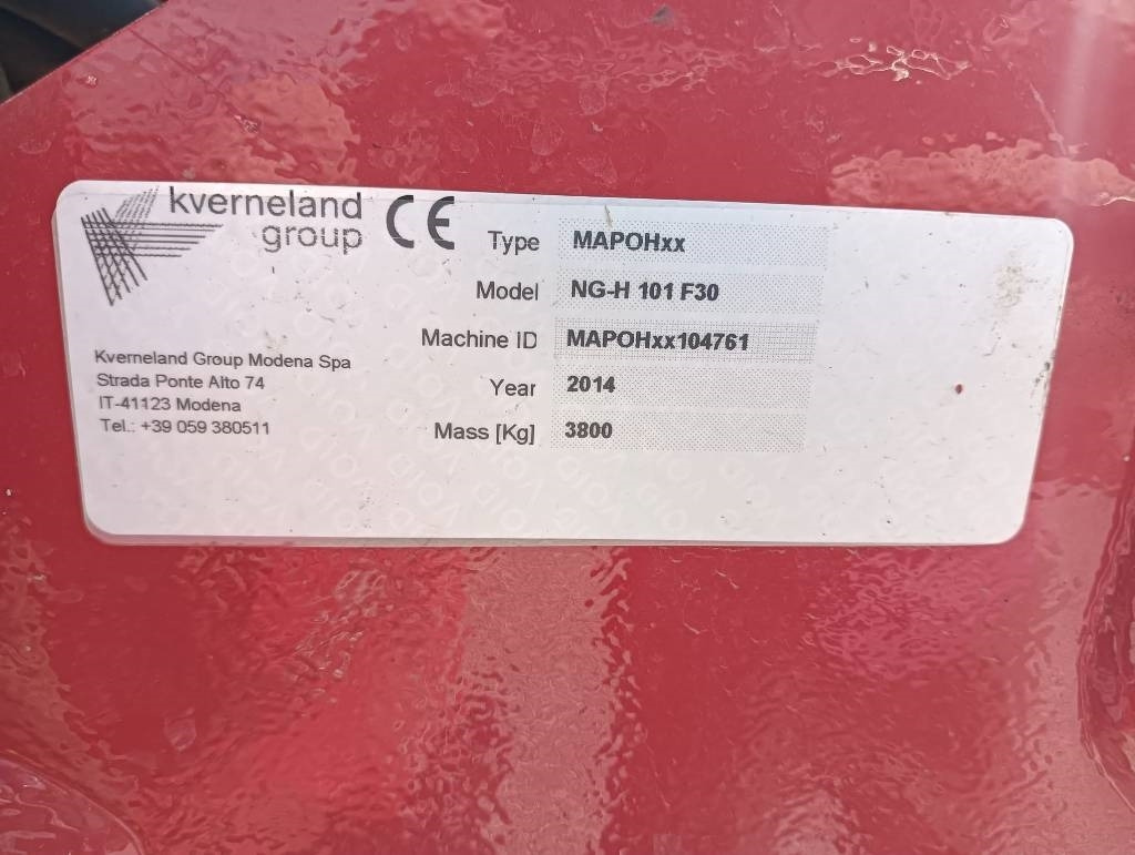 Kverneland NG-H101F30 - Активна брана: снимка 3 Kverneland NG-H101F30 - Активна брана: снимка 3