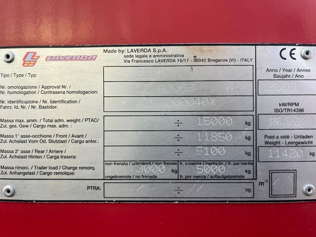 Laverda 25.50 - Зърнокомбайн: снимка 3 Laverda 25.50 - Зърнокомбайн: снимка 3