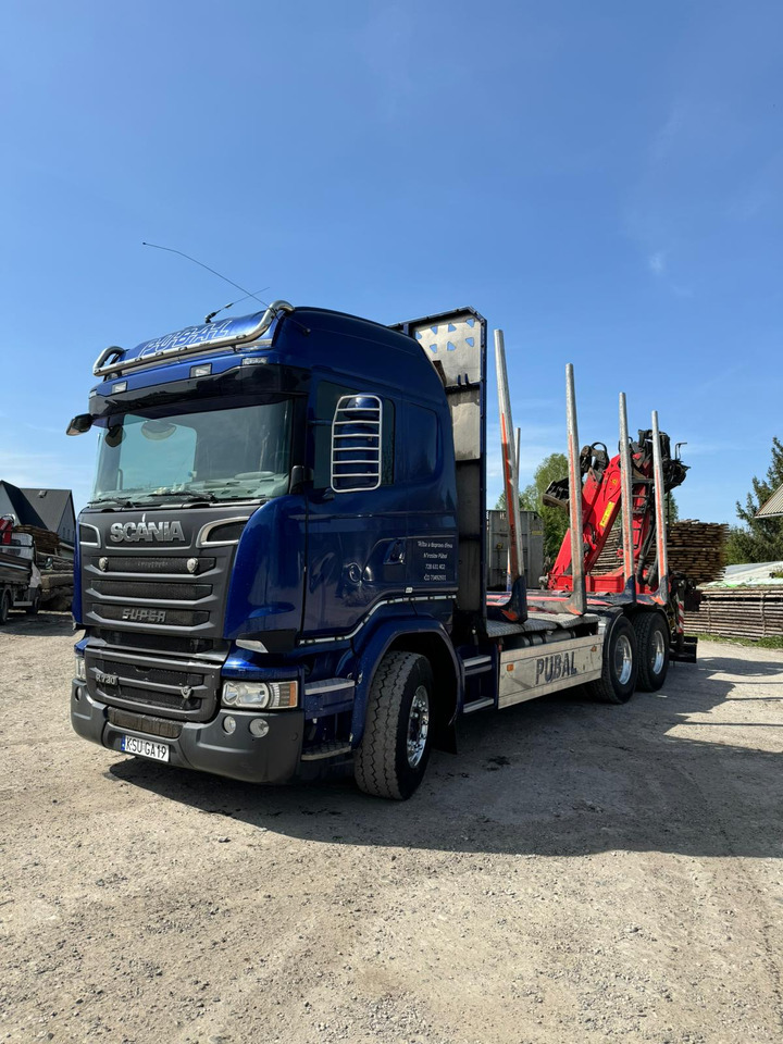 SCANIA R730 - Камион за дърва, Камион с кран: снимка 3 SCANIA R730 - Камион за дърва, Камион с кран: снимка 3