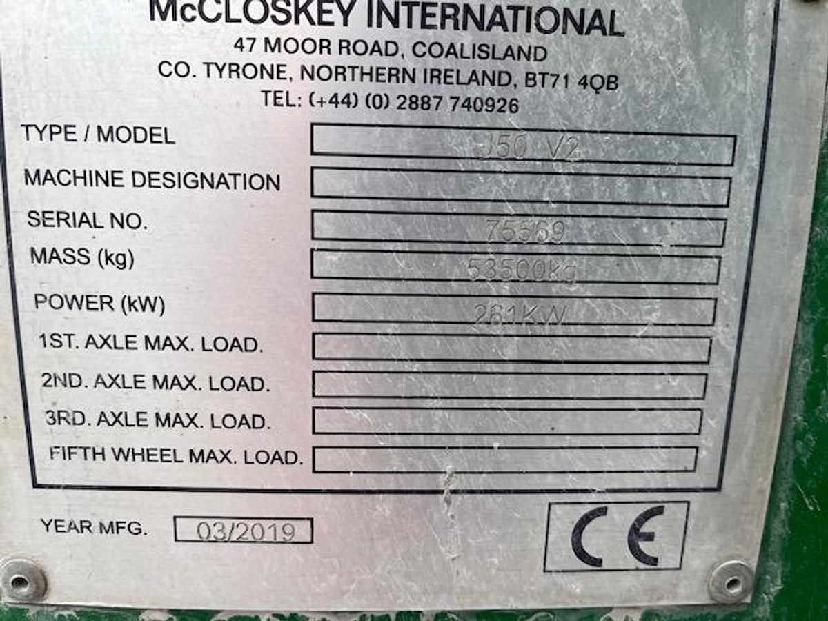 2019 McCloskey J50 - Трошачка: снимка 5 2019 McCloskey J50 - Трошачка: снимка 5