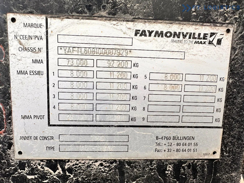 Faymonville FAYMONVILLE STZ-6WAU – 6 AXLES – 92.2T GVW – 73T PAYLOAD – HYDRAULIC RAMPS – EXCELLENT CONDITION! - Нискорамна площадка полуремарке: снимка 3 Faymonville FAYMONVILLE STZ-6WAU – 6 AXLES – 92.2T GVW – 73T PAYLOAD – HYDRAULIC RAMPS – EXCELLENT CONDITION! - Нискорамна площадка полуремарке: снимка 3