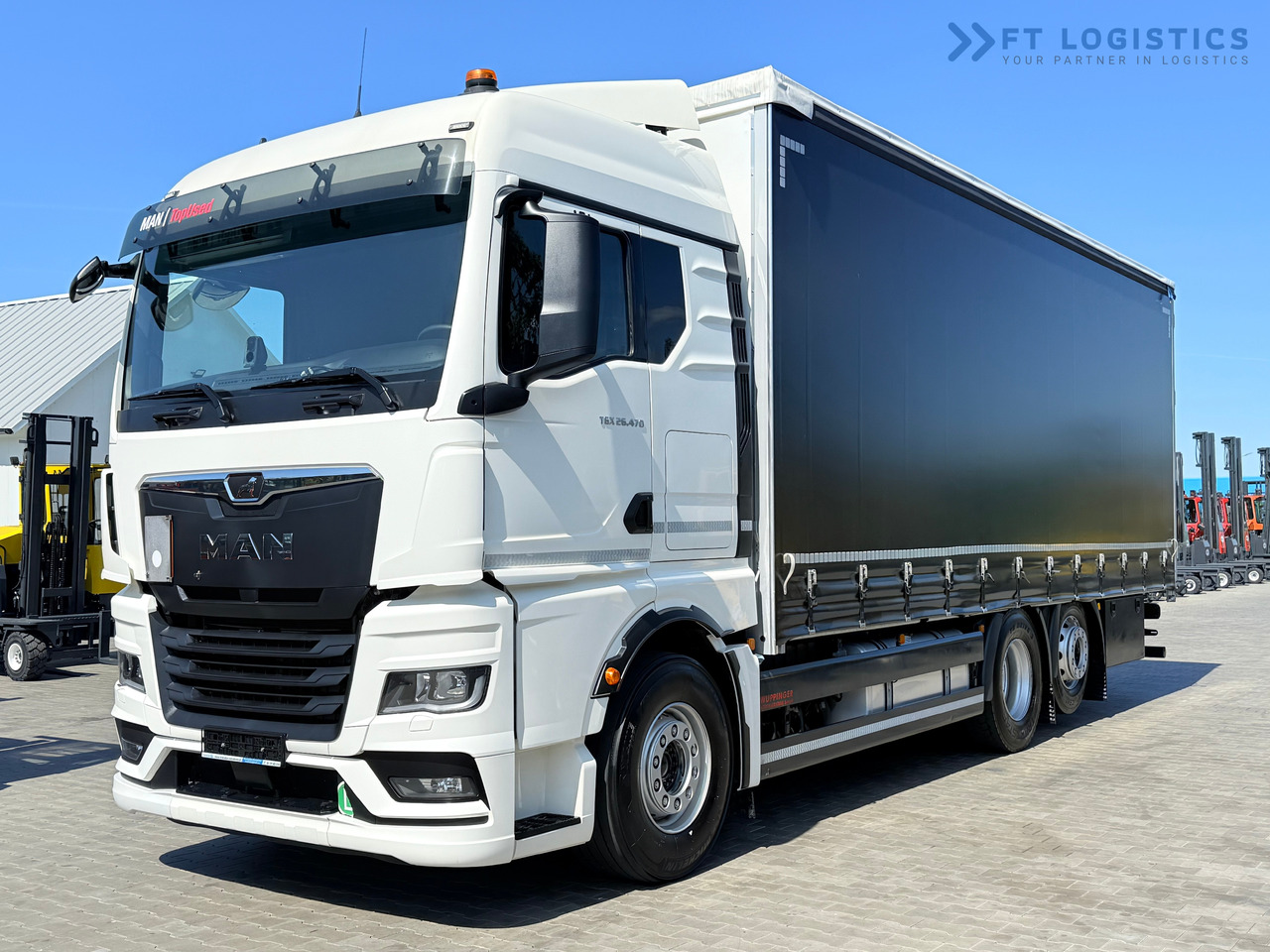 MAN TGX 26.470 / 19 Pallets / Steering Axle / 15 Ton Payload / Retarder / Excellent Condition - Камион с брезент: снимка 2 MAN TGX 26.470 / 19 Pallets / Steering Axle / 15 Ton Payload / Retarder / Excellent Condition - Камион с брезент: снимка 2