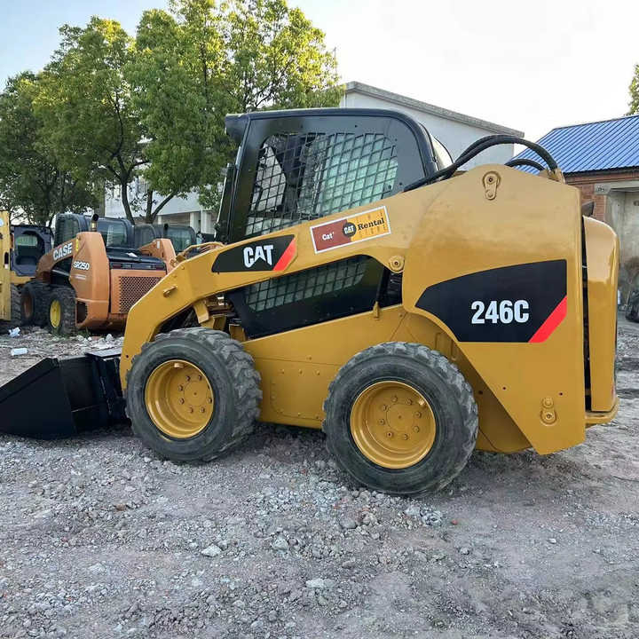 Used Original Caterpillar 246c Skid Steer Loader for Sale - Мини челен товарач: снимка 1 Used Original Caterpillar 246c Skid Steer Loader for Sale - Мини челен товарач: снимка 1