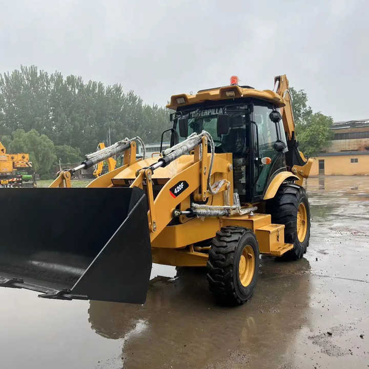 Used Wheel Loader CAT420F Caterpillar 420F Construction Machinery Mini Wheel Skid Steer Loader in Stock - Колесен товарач: снимка 1 Used Wheel Loader CAT420F Caterpillar 420F Construction Machinery Mini Wheel Skid Steer Loader in Stock - Колесен товарач: снимка 1