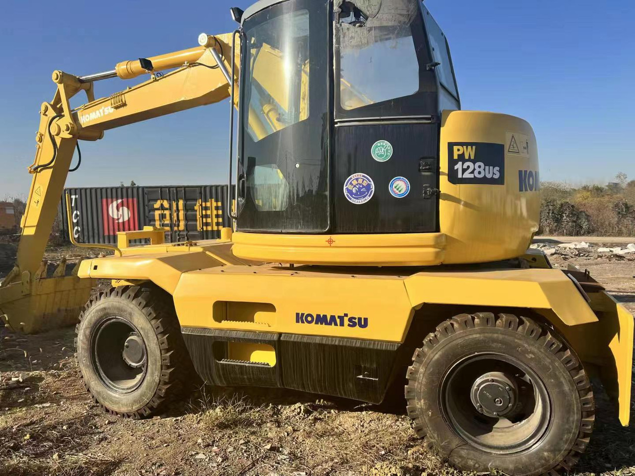 KOMATSU PC128US - Колесен багер: снимка 4 KOMATSU PC128US - Колесен багер: снимка 4