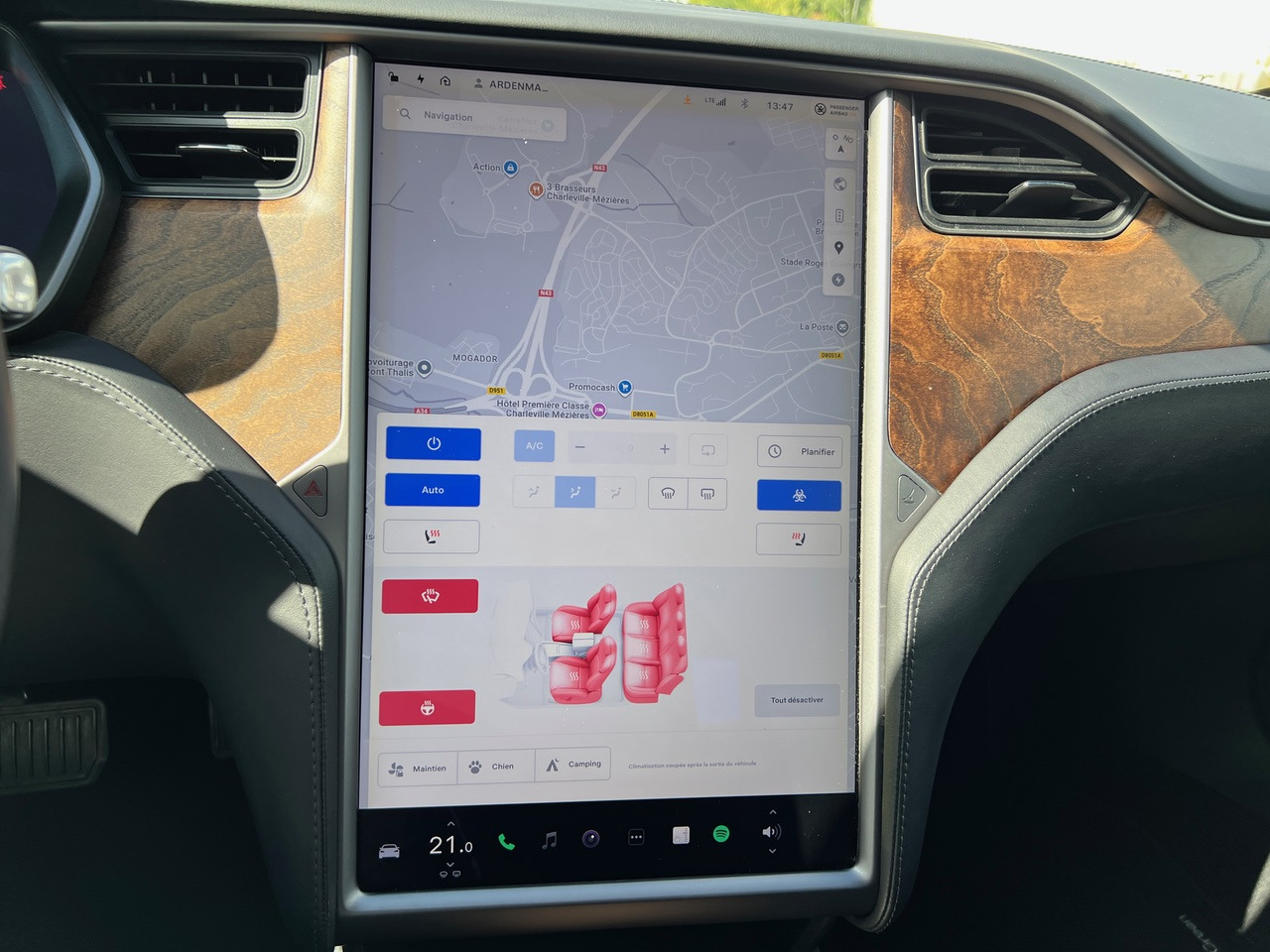 TESLA Model S 75D -Capacité de conduite autonome – Phase 2 – 93% SOH - Седан: снимка 5 TESLA Model S 75D -Capacité de conduite autonome – Phase 2 – 93% SOH - Седан: снимка 5