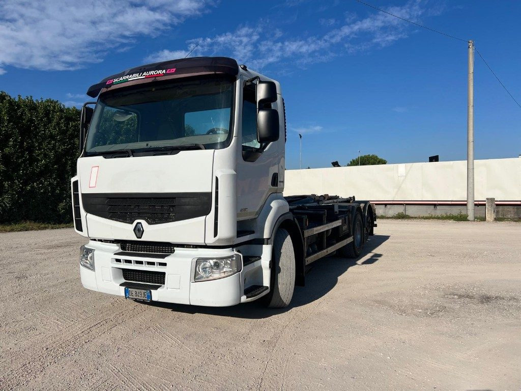 RENAULT PREMIUM 450 SCARRABILE FULL PNEUMATICO - Мултилифт с кука камион: снимка 1 RENAULT PREMIUM 450 SCARRABILE FULL PNEUMATICO - Мултилифт с кука камион: снимка 1