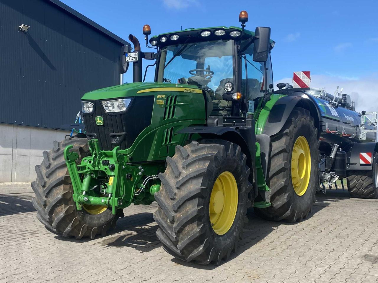 John Deere 6195R - Трактор: снимка 1 John Deere 6195R - Трактор: снимка 1