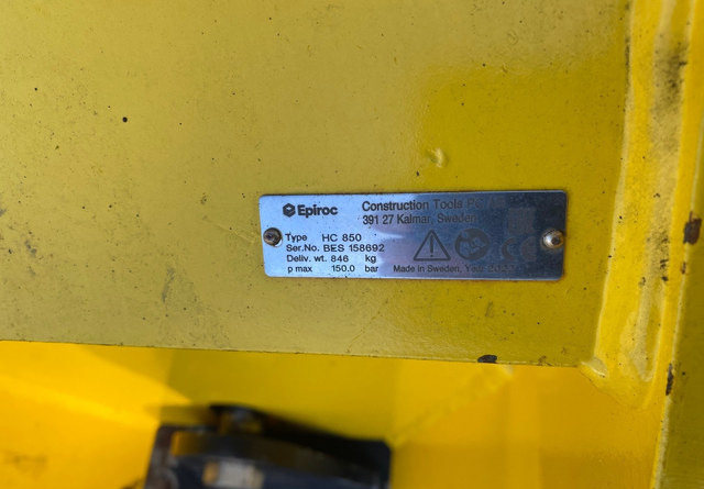 Atlas Copco HC 850 - Виброплоча, Прикачен инвентар: снимка 4 Atlas Copco HC 850 - Виброплоча, Прикачен инвентар: снимка 4