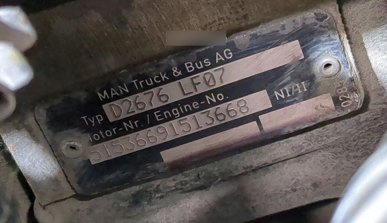 MAN D2676 LF07 MAN TGA, TGS, TGX - Двигател за Камион: снимка 2 MAN D2676 LF07 MAN TGA, TGS, TGX - Двигател за Камион: снимка 2