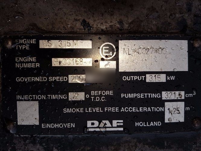 DAF ATI 1160 430 WS315M E2 DAF - Двигател за Камион: снимка 5 DAF ATI 1160 430 WS315M E2 DAF - Двигател за Камион: снимка 5