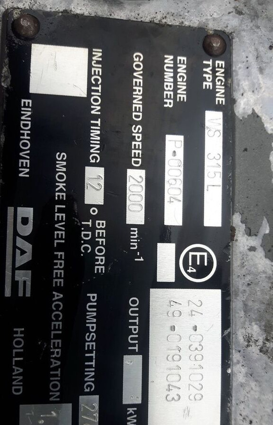 DAF WS315L truck - Двигател за Камион: снимка 5 DAF WS315L truck - Двигател за Камион: снимка 5