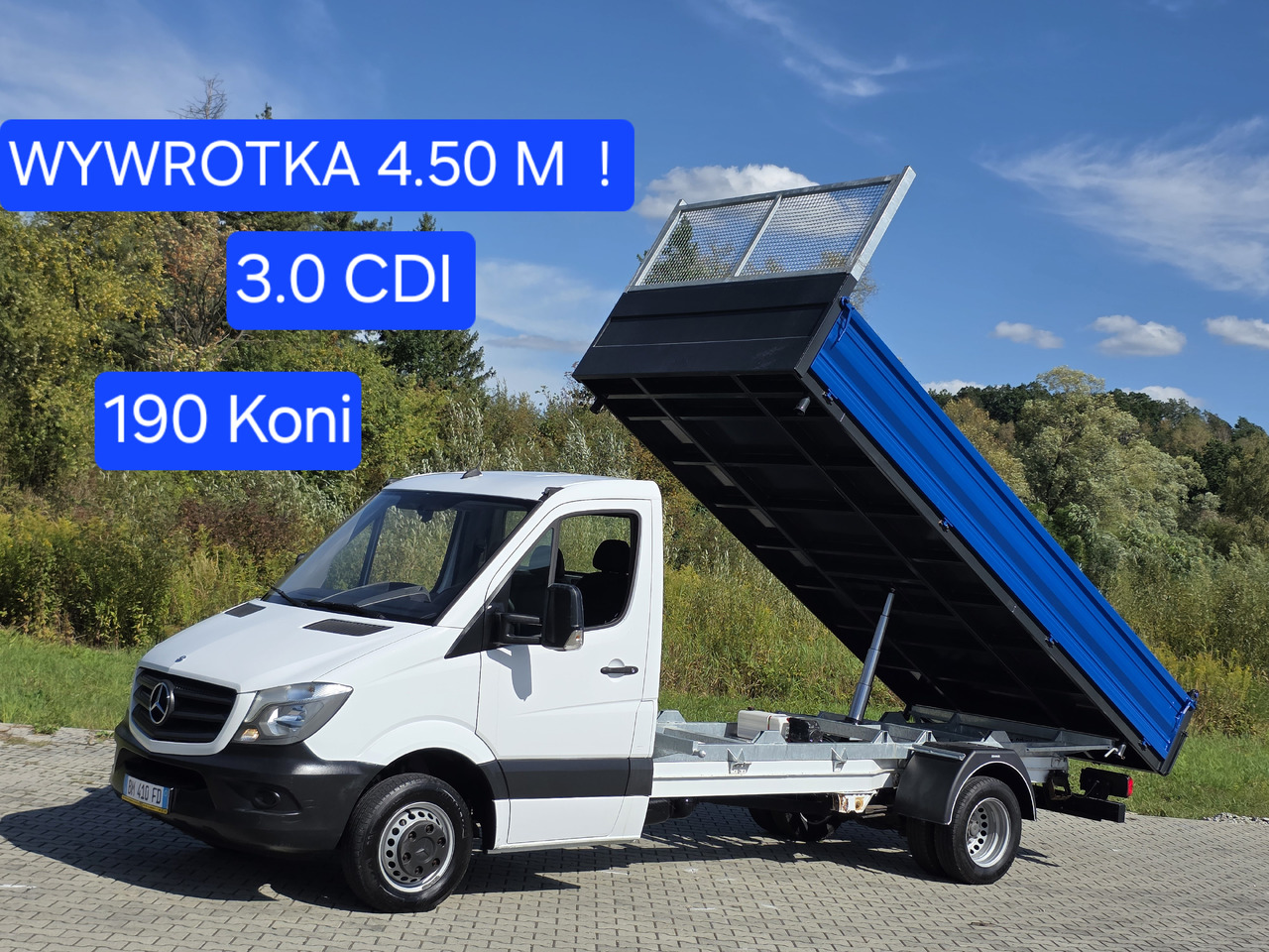 MERCEDES-BENZ Sprinter 419 CDI Wywrotka 4.50 M ! Kiper 3-Stronny ! Klima ! 3.0 CDI * 190 Km ! - Бус самосвал: снимка 1 MERCEDES-BENZ Sprinter 419 CDI Wywrotka 4.50 M ! Kiper 3-Stronny ! Klima ! 3.0 CDI * 190 Km ! - Бус самосвал: снимка 1