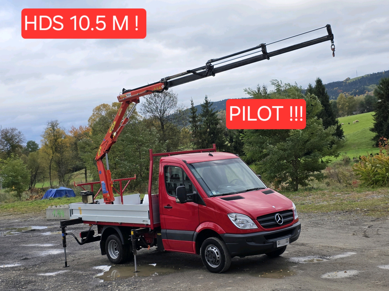 Mercedes-Benz Sprinter 418 CDI Skrzynia +HDS 10.5 M +Pilot  ! 87000km ! - Бордови бус: снимка 1 Mercedes-Benz Sprinter 418 CDI Skrzynia +HDS 10.5 M +Pilot  ! 87000km ! - Бордови бус: снимка 1