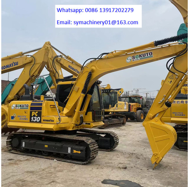 Komatsu PC130 - Верижен багер: снимка 1 Komatsu PC130 - Верижен багер: снимка 1
